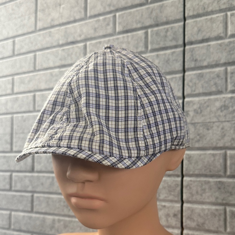 Ben Sherman White and Blue Checkered Hat - Picture 3 of 9